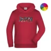 JARMEN Hoodie Kinder red Produktbild mit Farbauswahl