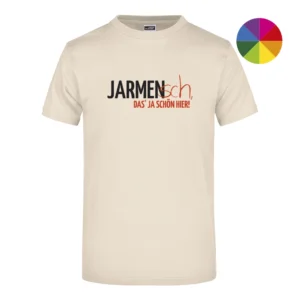 JARMENsch! T-Shirt stone Produktbild mit Farbauswahl