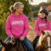 JARMEN Hoodie Kinder pink Tragebild (KI-generiert)