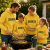 JARMEN Hoodie Kinder yellow Tragebild (KI-generiert)