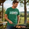 JARMEN T-Shirt dark-green Tragebild (KI-generiert)