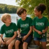 JARMEN T-Shirt Kinder dark-green Tragebild (KI-generiert)