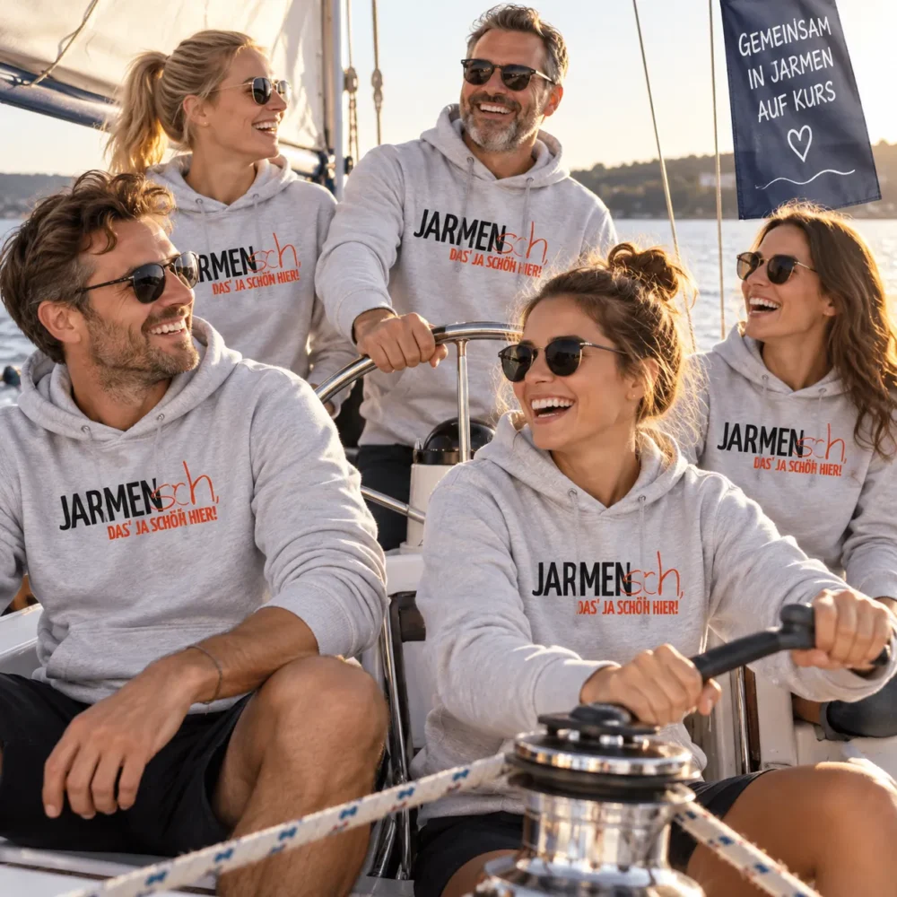 JARMENsch Hoodie grey-heather Tragebild (KI-generiert) JARMENsch Hoodie grey-heather Tragebild (KI-generiert)